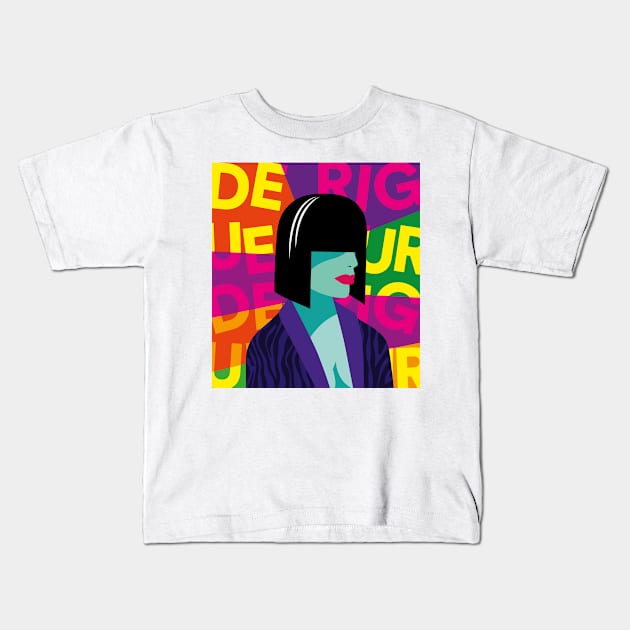 Japanese Bob Kids T-Shirt by Shwin